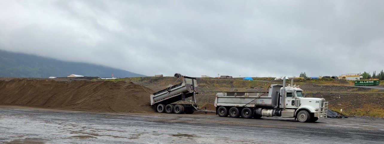 Sand and gravel hauling Northern BC